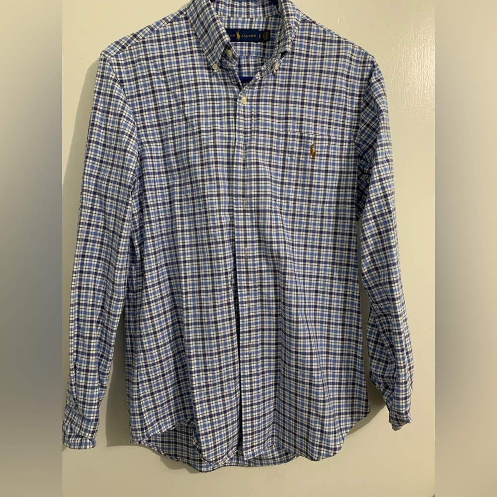 Ralph Lauren Blue Plaid Men's Shirt